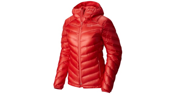 Mountain Hardwear StretchDown RS Hooded Jacket - Women's-Scarlet Red-Large