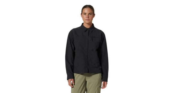 Mountain Hardwear Stryder Long Sleeve Shirt - Women's, Black, Extra Large, 2027911010-XL