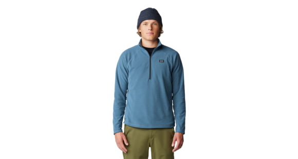 Mountain Hardwear Summit Grid Half Zip Shirt - Men's, Adriatic Blue, M, 2105701-444-M