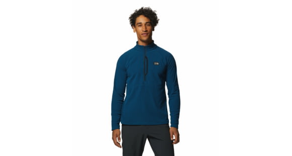 Mountain Hardwear Summit Grid Half Zip Top - Men's, Dark Caspian, Extra Large, 2002901418-Dark Caspian-XL