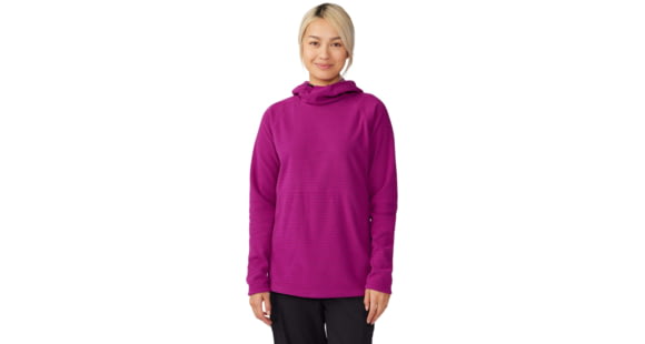 Mountain Hardwear Summit Grid Tunic Hoody - Women's, Berry Glow, Small, 2019001533-Berry Glow-S