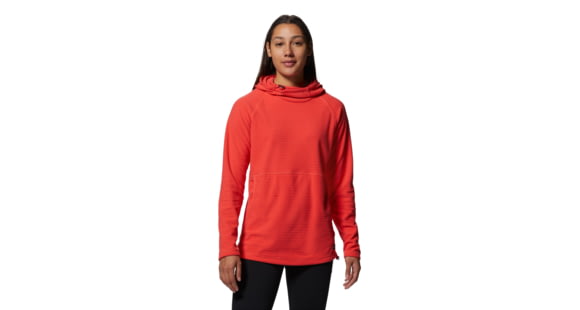 Mountain Hardwear Summit Grid Tunic Hoody - Women's, Medium, Solar Pink, 2019001650-Solar Pink-M