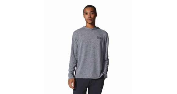 Mountain Hardwear Sunblocker Hoody - Men's, Foil Grey Heather, XL, 2038381056-F-XXL