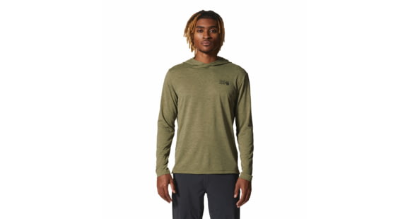 Mountain Hardwear Sunblocker Hoody - Men's, Light Cactus Heather, Extra Large, 2038381338-L-XL