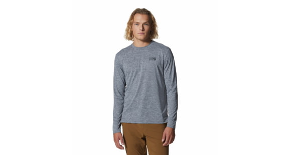 Mountain Hardwear Sunblocker Long Sleeve Top - Men's, Foil Grey Heather, S, 2027871056-Fr-XL