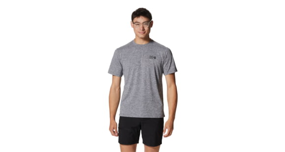 Mountain Hardwear Sunblocker Short Sleeve Shirt - Men's, Foil Grey Heather, M, 2027891-056-M