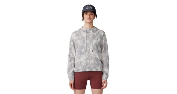 Mountain Hardwear Sunshadow Full Zip Top - Women's, Grey Ice Spore Dye Print, Medium, 1982601064-M