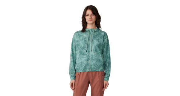 Mountain Hardwear Sunshadow Full Zip Top - Women's, Mineral Spring Spore Dye Print, Large, 1982601334-L