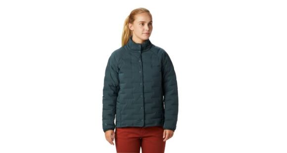 Mountain Hardwear Super/DS Stretchdown Shirt Jacket - Women's, Blue Spruce, Small, 1850871310-S