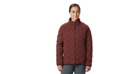 Mountain Hardwear Super/DS Stretchdown Shirt Jacket - Womens, Rusted, Medium, OL8025801-M