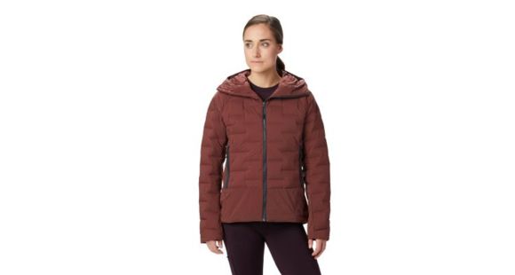 Mountain Hardwear Super/DS Stretchdown Climb Hoody - Women's, Dark Umber, Medium, 1863991259-M