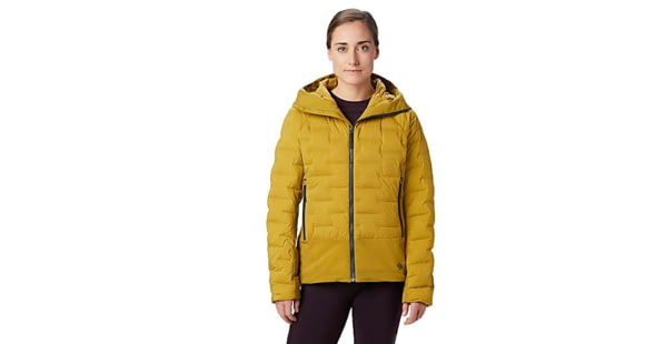 Mountain Hardwear Super DS Stretchdown Climb Hoody - Women's, Dark Bolt, Medium, OL8182236-M