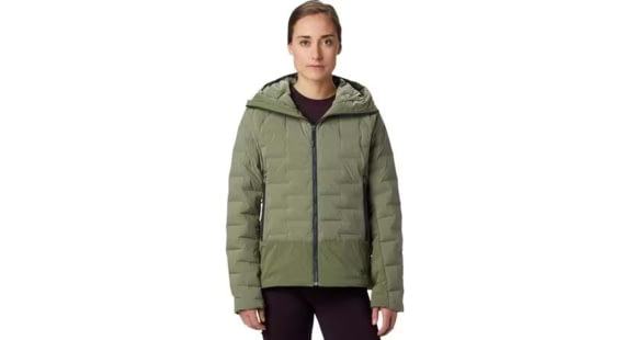 Mountain Hardwear Super DS Stretchdown Climb Hoody - Women's, Light Army, Small, OL8182333-S