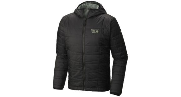 Mountain Hardwear Switch Flip Hooded Jacket - Men's-Black/Thunderhead Grey-Medium