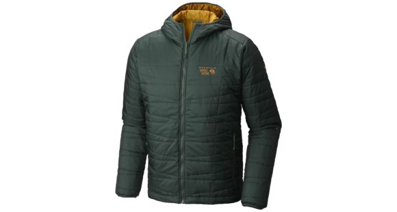 Mountain Hardwear Switch Flip Hooded Jacket - Men's-Dark Forest/Underbrush-Large