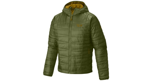 Mountain Hardwear Switch Flip Hooded Jacket - Men's-Amphibian/Inca Gold-X-Large