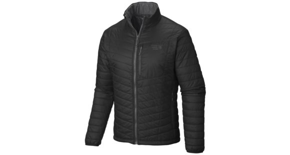 Mountain Hardwear Thermostatic Jacket - Men's-Black/Shark-Medium