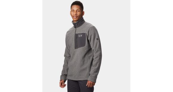 Mountain Hardwear Toasty Twill Fleece 1/2 Zip, Manta Grey, S, 1677291073-S