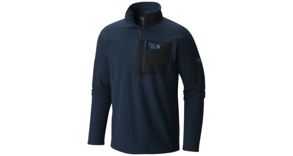 Mountain Hardwear Toasty Twill Fleece Half Zip - Men's-Hardwear Navy-Large