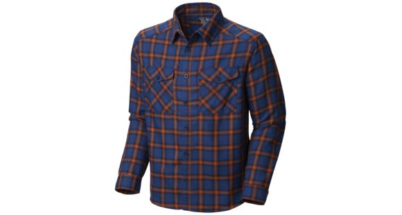 Mountain Hardwear Trekkin Flannel Long Sleeve Shirt - Men's-Dark Adobe-Small