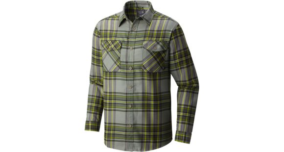 Mountain Hardwear Trekkin Flannel Long Sleeve Shirt - Men's-Green Fade-Medium