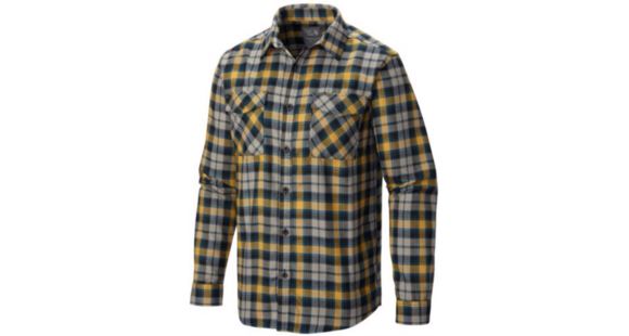 Mountain Hardwear Trekkin Flannel Long Sleeve Shirt - Men's-Inca Gold-Large