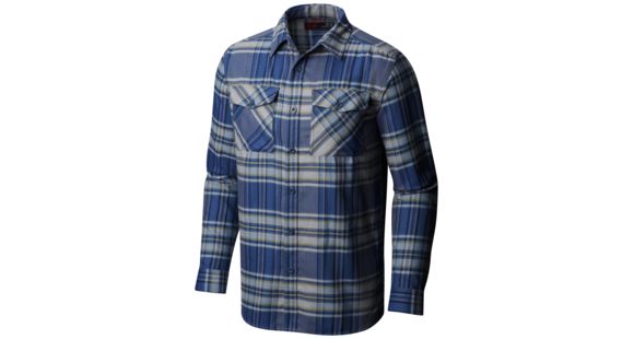 Mountain Hardwear Trekkin Flannel Long Sleeve Shirt - Men's, Machine Blue, Medium, 1617511469-M