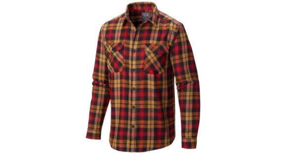 Mountain Hardwear Trekkin Flannel Long Sleeve Shirt - Men's-Rocket-Small