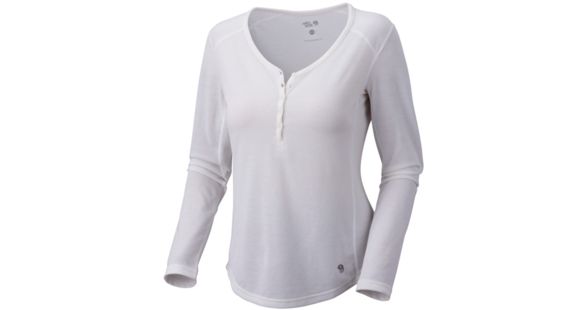 Mountain Hardwear Trekkin Thermal Long Sleeve Henley- Women's-Sea Salt-X-Small