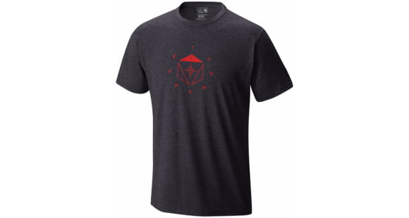 Mountain Hardwear True North Short Sleeve Tee - Men's -Heathered Black-X-Large