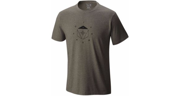 Mountain Hardwear True North Short Sleeve Tee - Men's -Heathered Peatmoss-X-Large