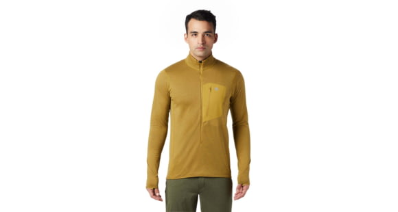 Mountain Hardwear Type 2 Fun 3/4 Zip - Men's, Dark Bolt, Small, OM8007236-S