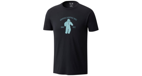 Mountain Hardwear Wearable Sleeping Bag Short Sleeve T-Shirt - Men's, Black, S, 1764361010-S