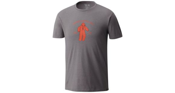 Mountain Hardwear Wearable Sleeping Bag Short Sleeve T-Shirt - Men's, Heather Manta Grey, S, 1764361074-S
