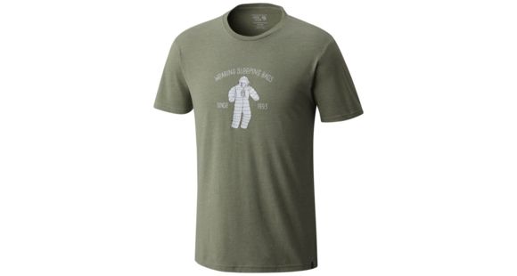Mountain Hardwear Wearable Sleeping Bag Short Sleeve T-Shirt - Men's, Heather Green Fade, XXL, 1764361394-XXL