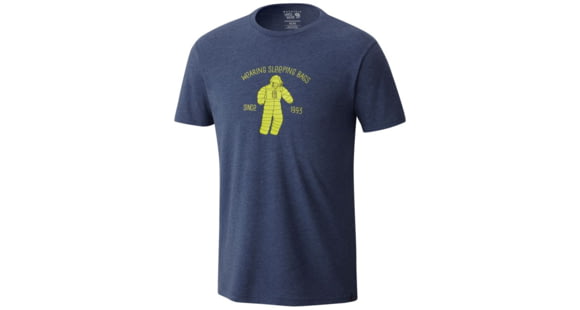 Mountain Hardwear Wearable Sleeping Bag Short Sleeve T-Shirt - Men's, Heather Zinc, XXL, 1764361493-XXL