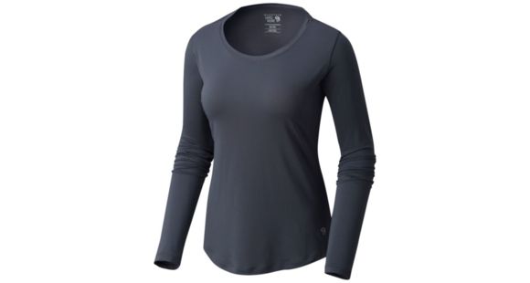 Mountain Hardwear Wicked Lite Long Sleeve T-Shirt - Women's, Graphite, XL, 1660891053-XL