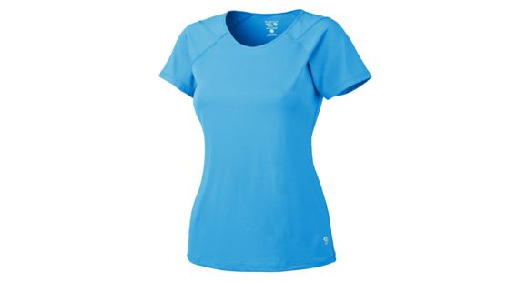 Mountain Hardwear Wicked LIte Short-Sleeve Tee - Women's-Oasis Blue-Small