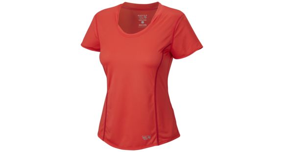 Mountain Hardwear Wicked Lite Short Sleeve Tee - Women's-Red Hibiscus-Large
