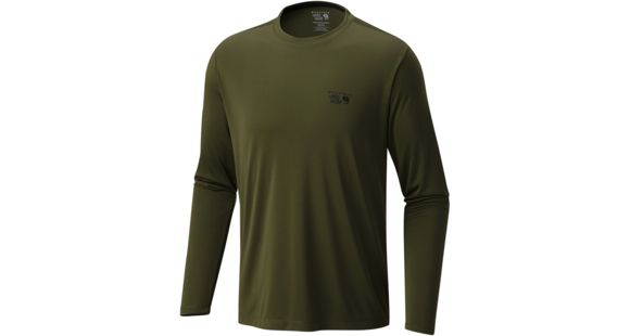 Mountain Hardwear Wicked Long Sleeve T - Men's-Surplus Green-Small