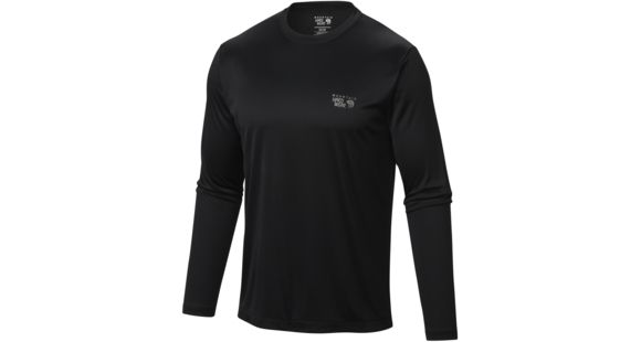 Mountain Hardwear Wicked Long Sleeve T - Men's-Black-Medium