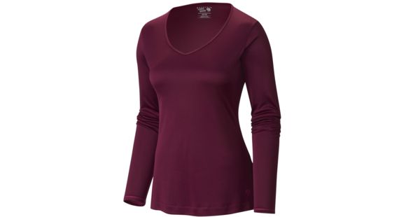 Mountain Hardwear Wicked Long Sleeve T - Women's-Dark Raspberry-X-Small