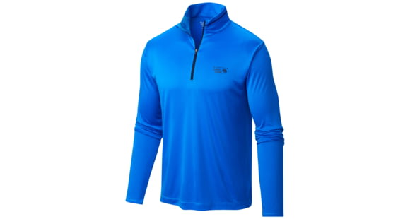 Mountain Hardwear Wicked Long Sleeve Zip T - Men's-Hyper Blue-Small