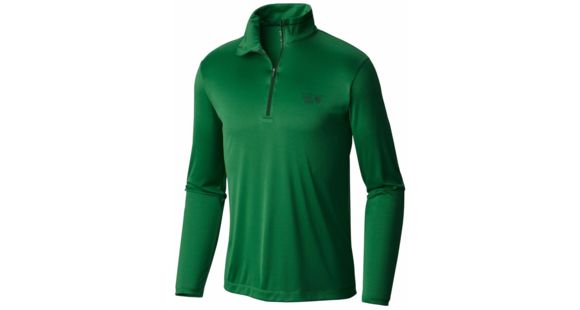 Mountain Hardwear Wicked Long Sleeve Zip T - Men's-Serpent Green-Large