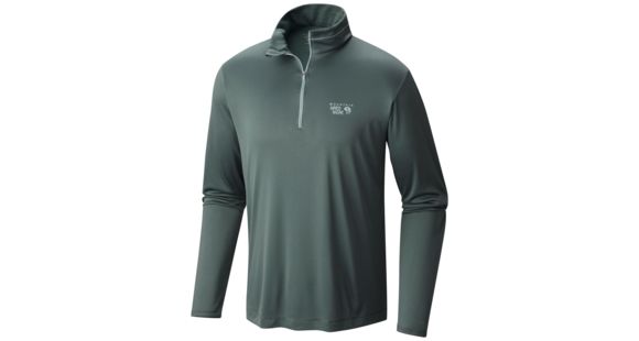 Mountain Hardwear Wicked Long Sleeve Zip T - Men's-Thunderhead Grey-XX-Large
