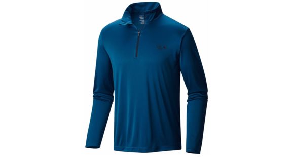 Mountain Hardwear Wicked Long Sleeve Zip T - Men's-Phoenix Blue-Small