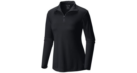Mountain Hardwear Wicked Long Sleeve Zip T - Women's-Black-Large