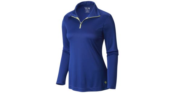 Mountain Hardwear Wicked Long Sleeve Zip T - Women's-Dynasty/Bolt-Small