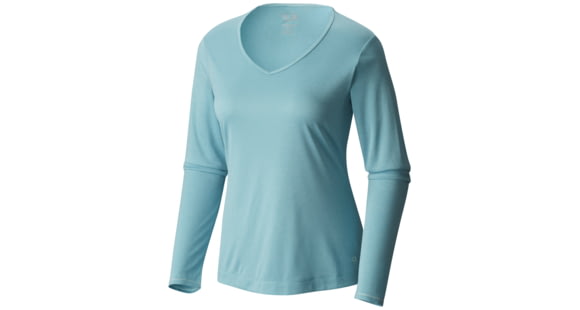 Mountain Hardwear Wicked Printed Long-Sleeve T - Women's-Heather Spruce Blue-Large