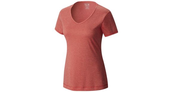 Mountain Hardwear Wicked Printed Short-Sleeve T - Women's-Heather Scarlet-Large